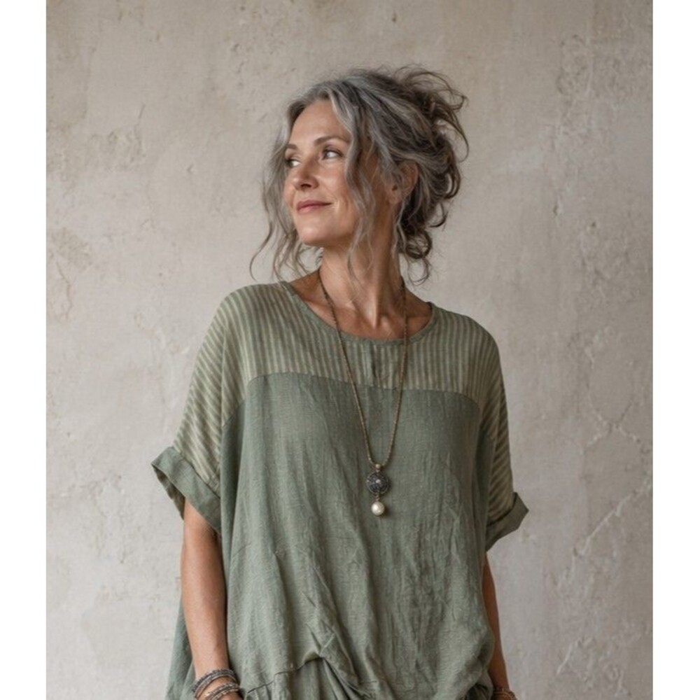 Sacred Threads Tiered Tunic Top